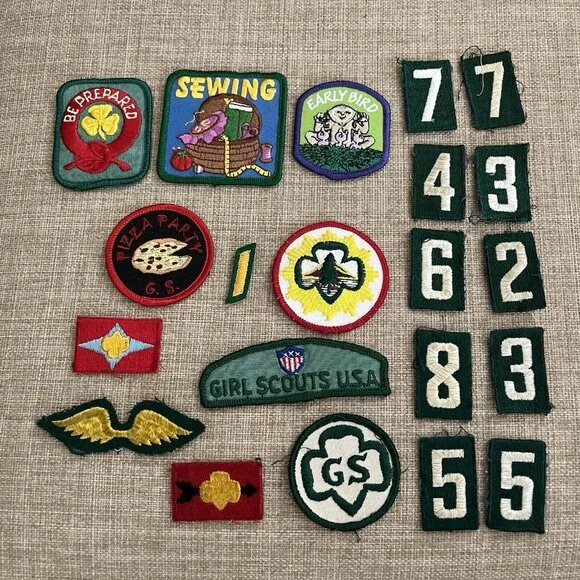 113 Vintage Misc State Park CA Patches Girl Scout Merit Badges 70s 00s READ
